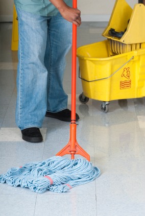 System4 of Northern Ohio janitor mopping floor